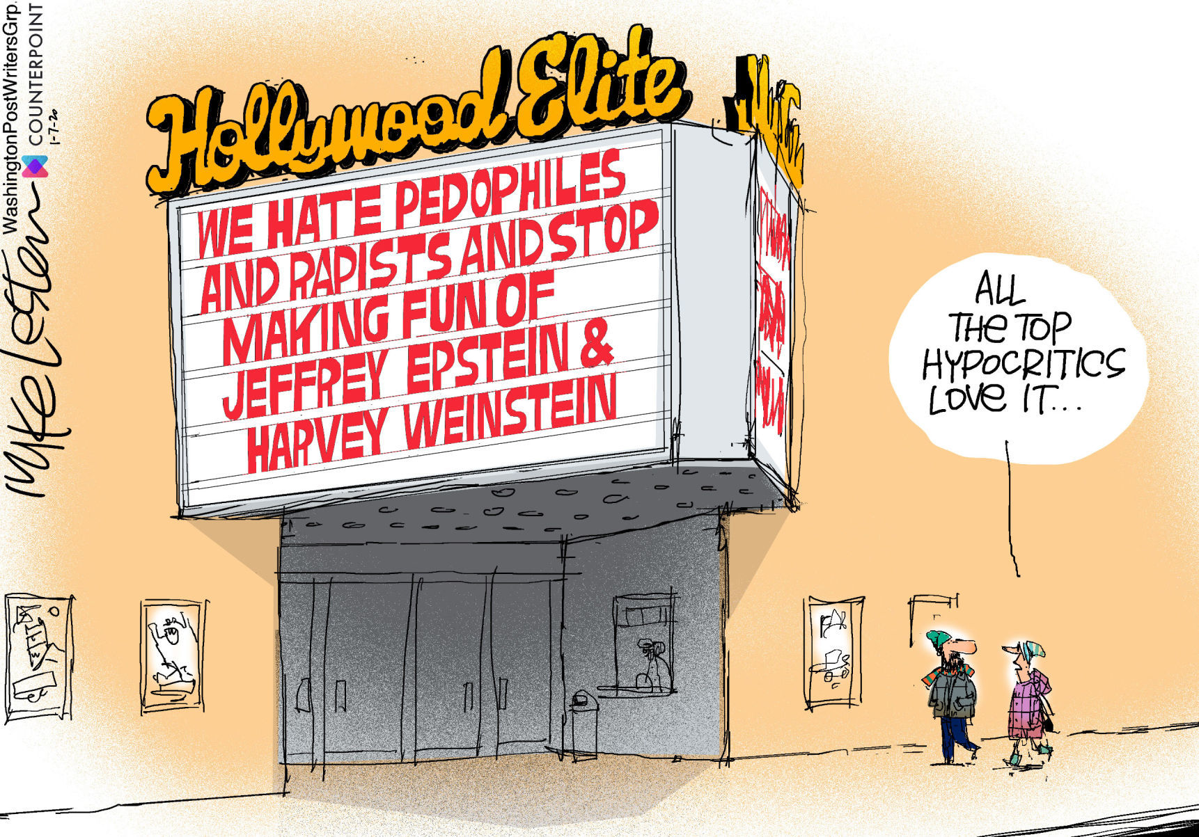 Mike Lester cartoon